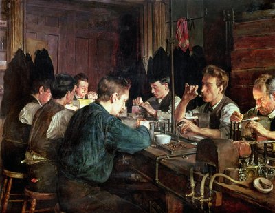 Los sopladores de vidrio, 1883 de Charles Frederic Ulrich